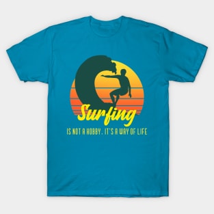 Surfing retro design T-Shirt